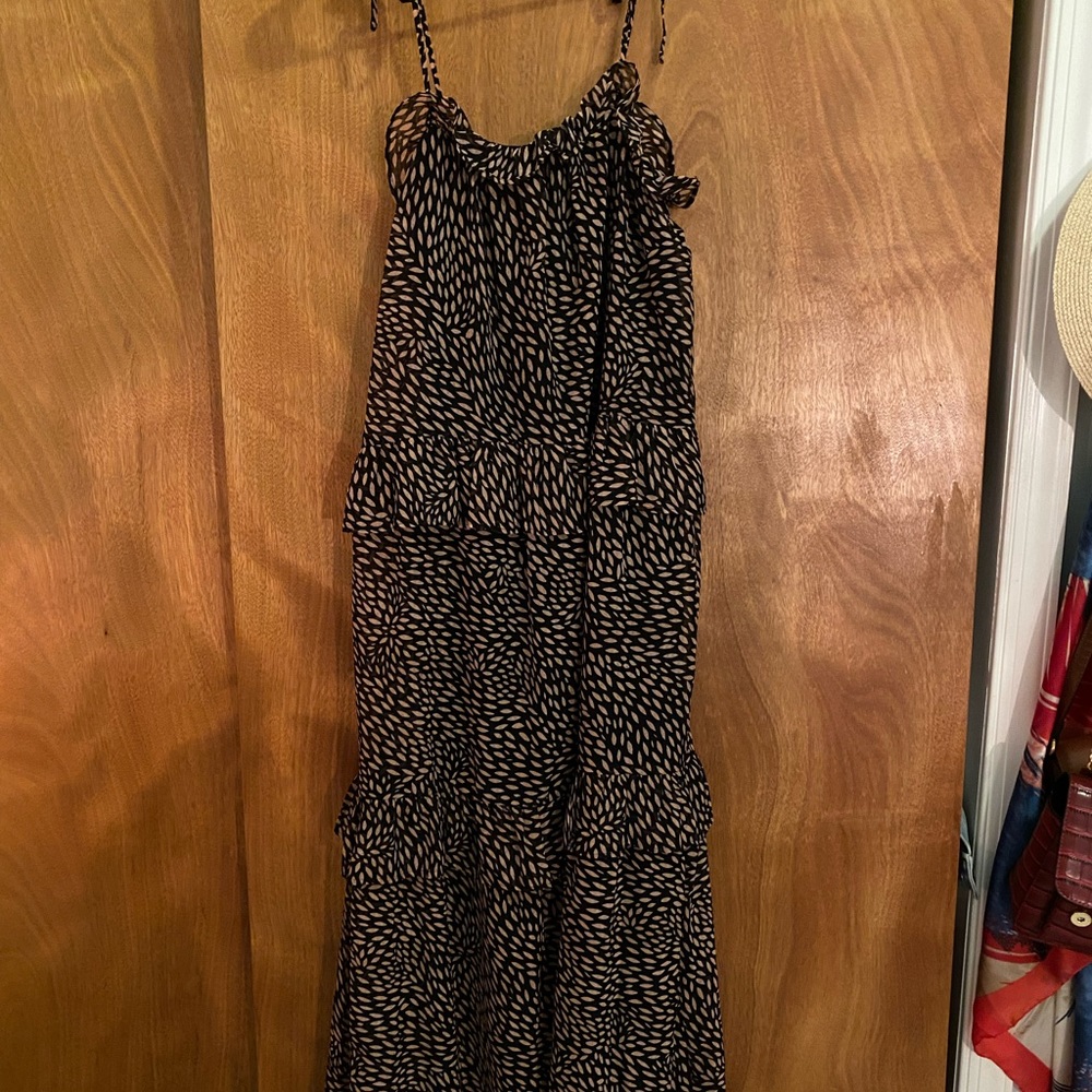 Target whowhatwear ruffle tiered maxi dress size small